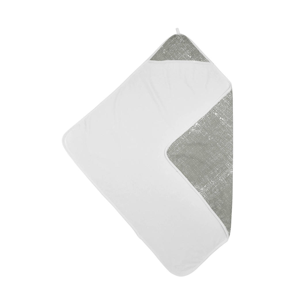 Meyco badcape Fine lines lichtgrijs
