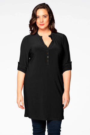 Travelstof tuniek zwart