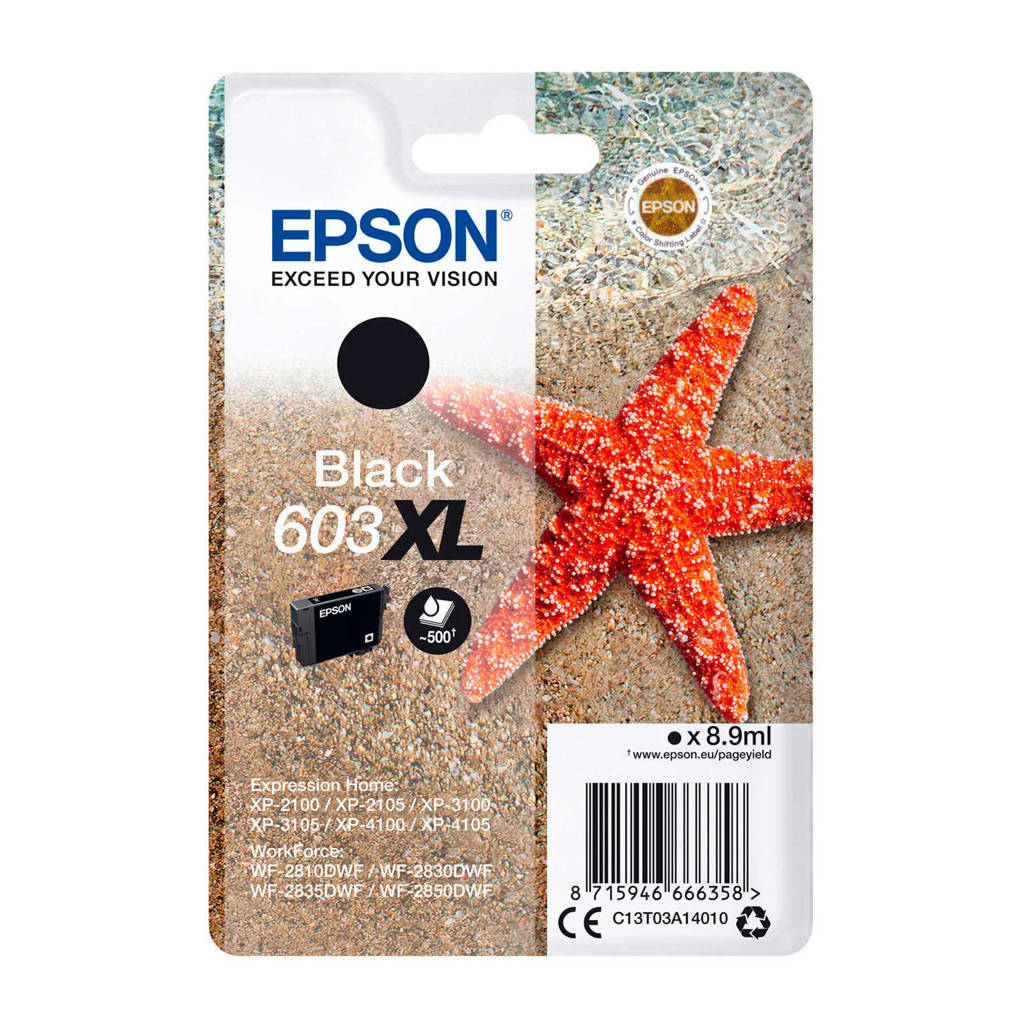 Epson 603XL inktcartridge, Zwart