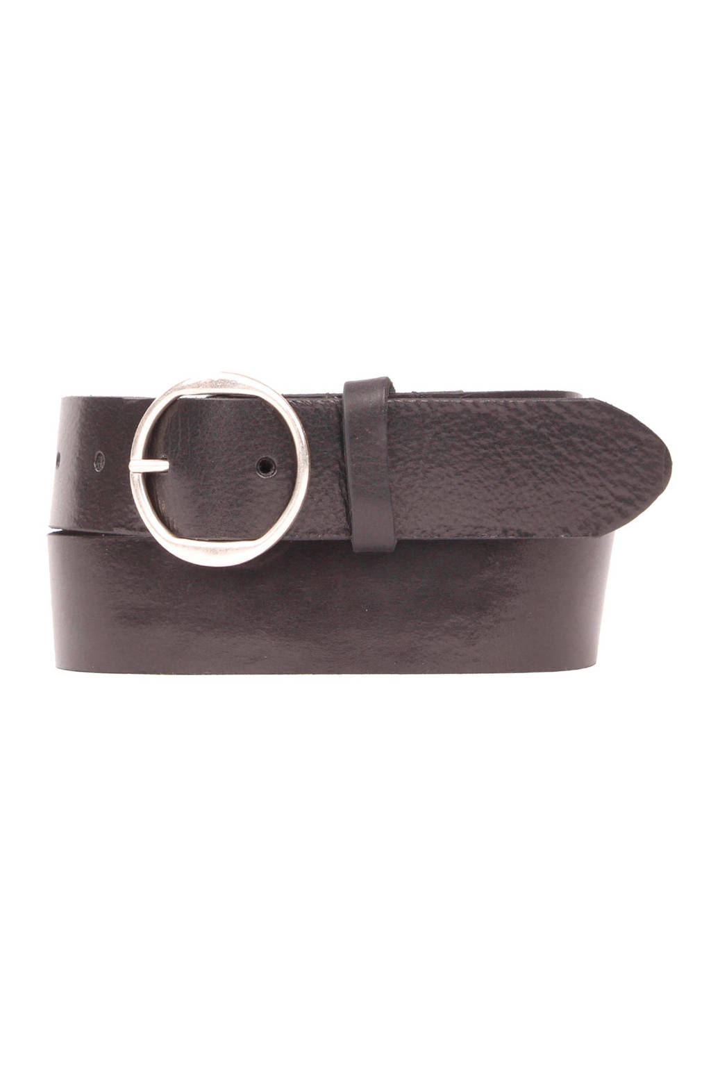 Legend leren riem zwart, Zwart