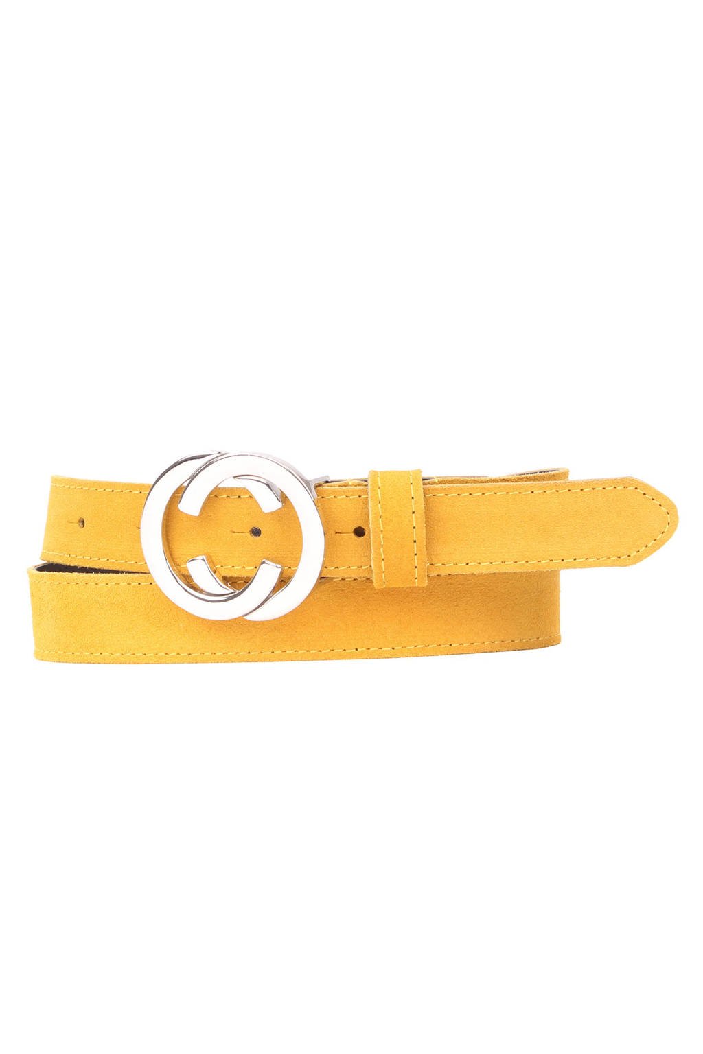 Legend leren riem geel, Geel