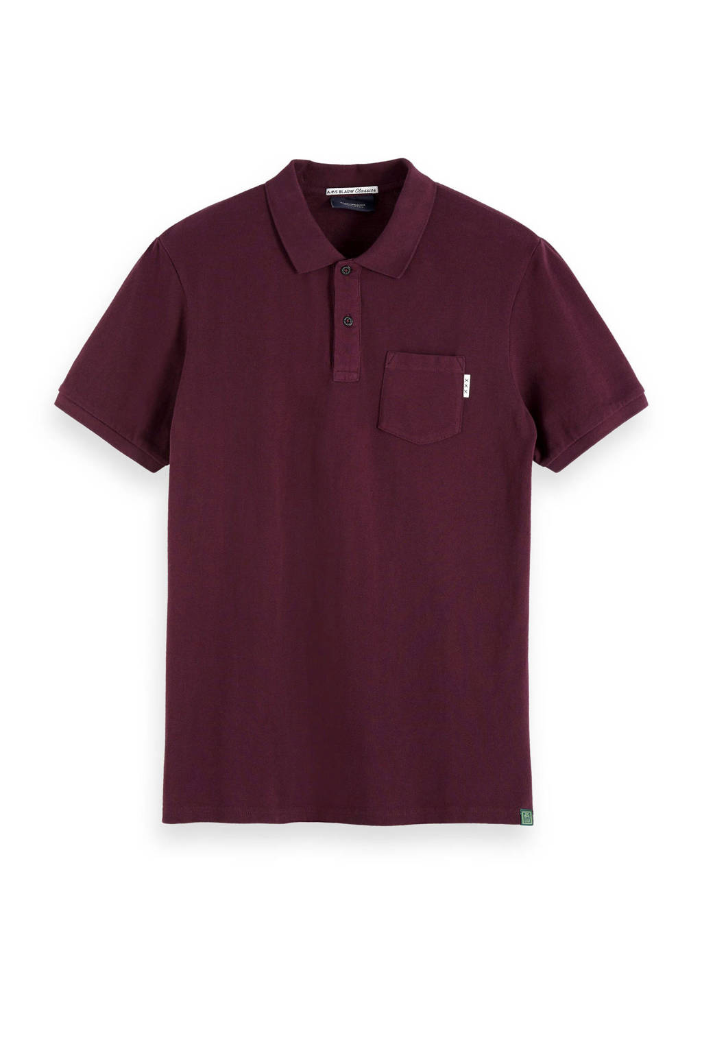 Scotch & Soda Amsterdams Blauw regular fit polo donkerpaars, Donkerpaars