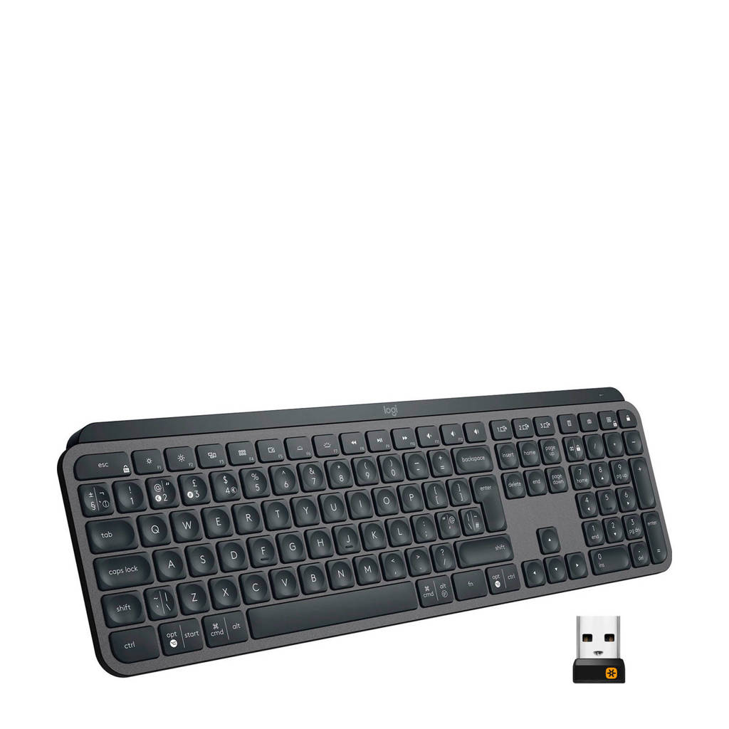 Logitech MX KEYS WIRELESS KEYBOARD draadloos toetsenbord, Grafiet