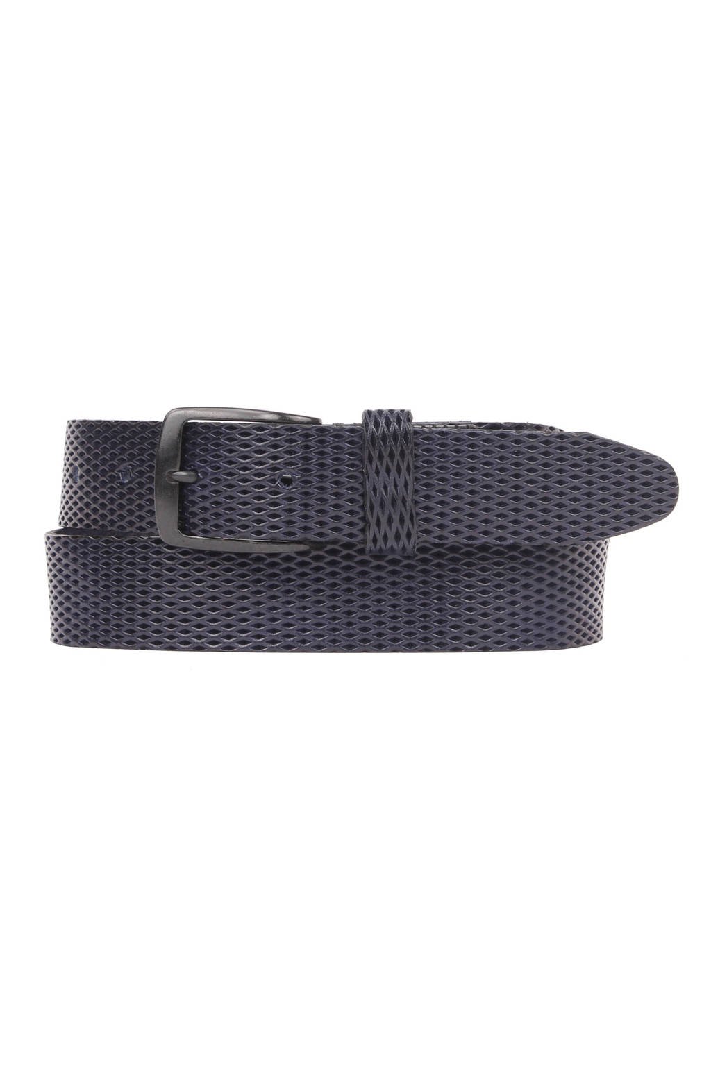 Presly & Sun leren riem blauw, Blauw
