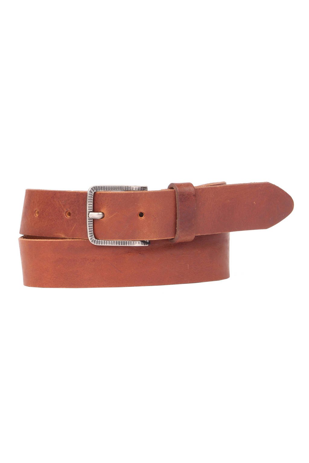 Presly & Sun leren riem cognac, Cognac