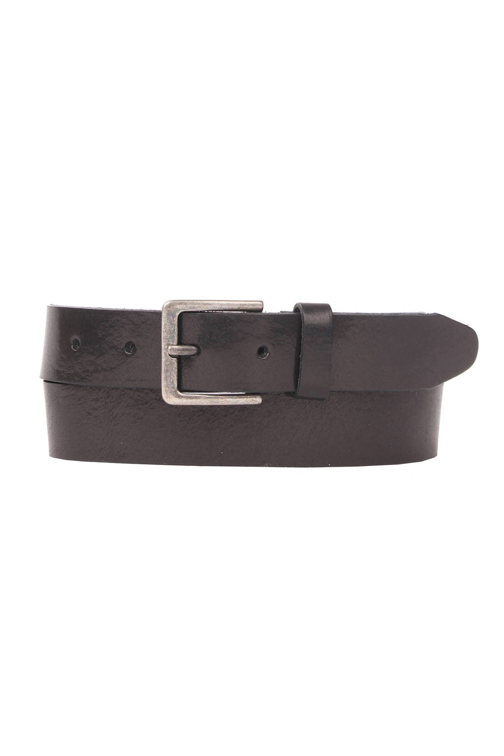 Presly & Sun leren riem zwart, Zwart