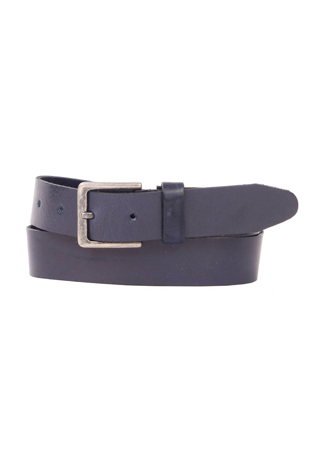 Presly & Sun leren riem blauw, Blauw