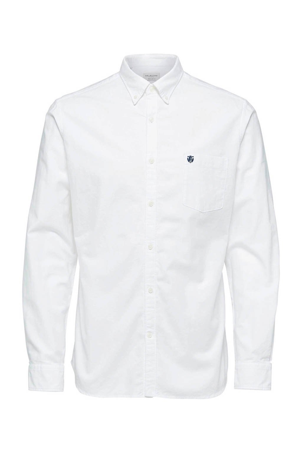 Selected Homme +Fit regular fit overhemd wit, Wit