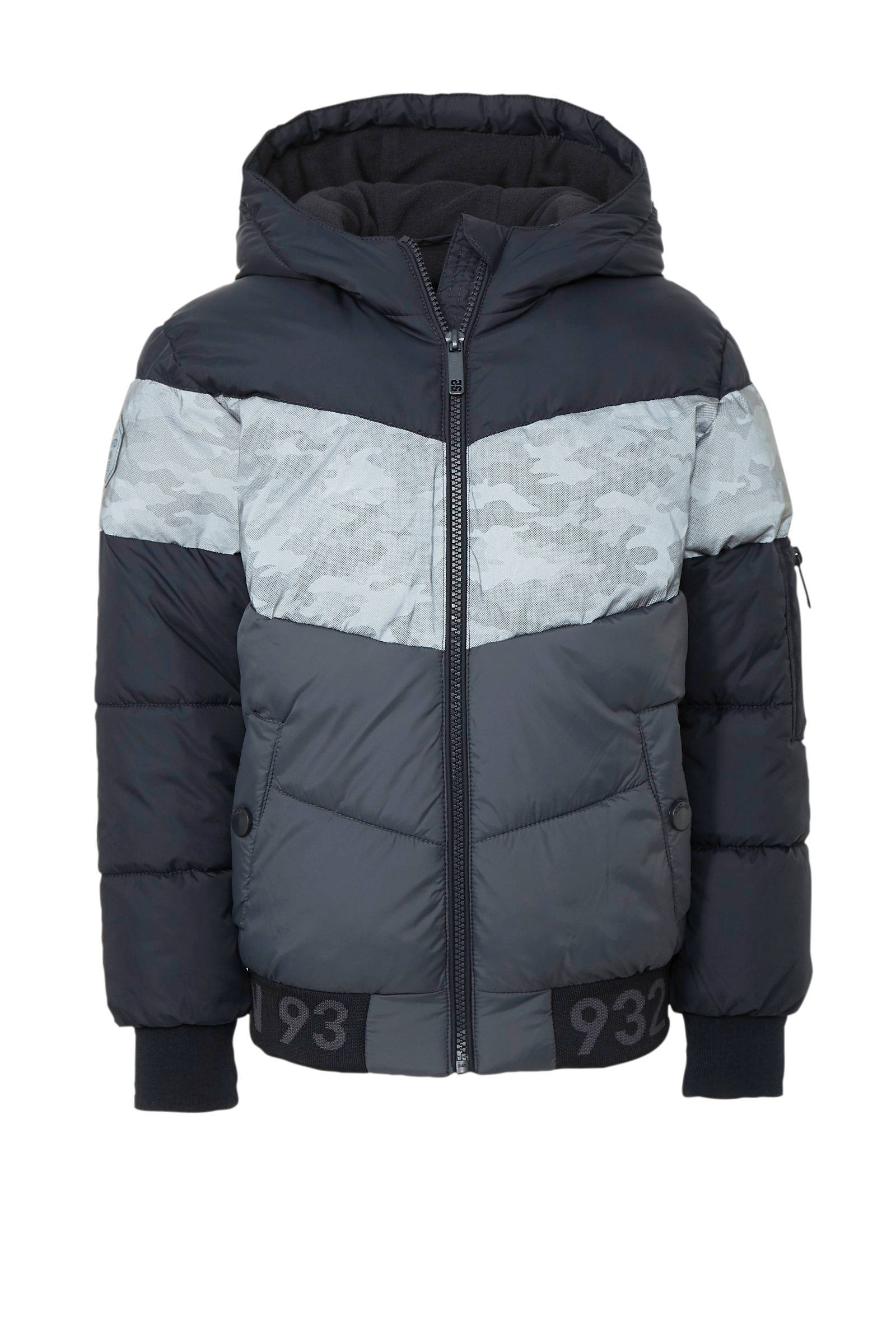 C&A Here & There winterjas met camouflageprint zwartgrijs C&A Here & There winterjas zwart | wehkamp