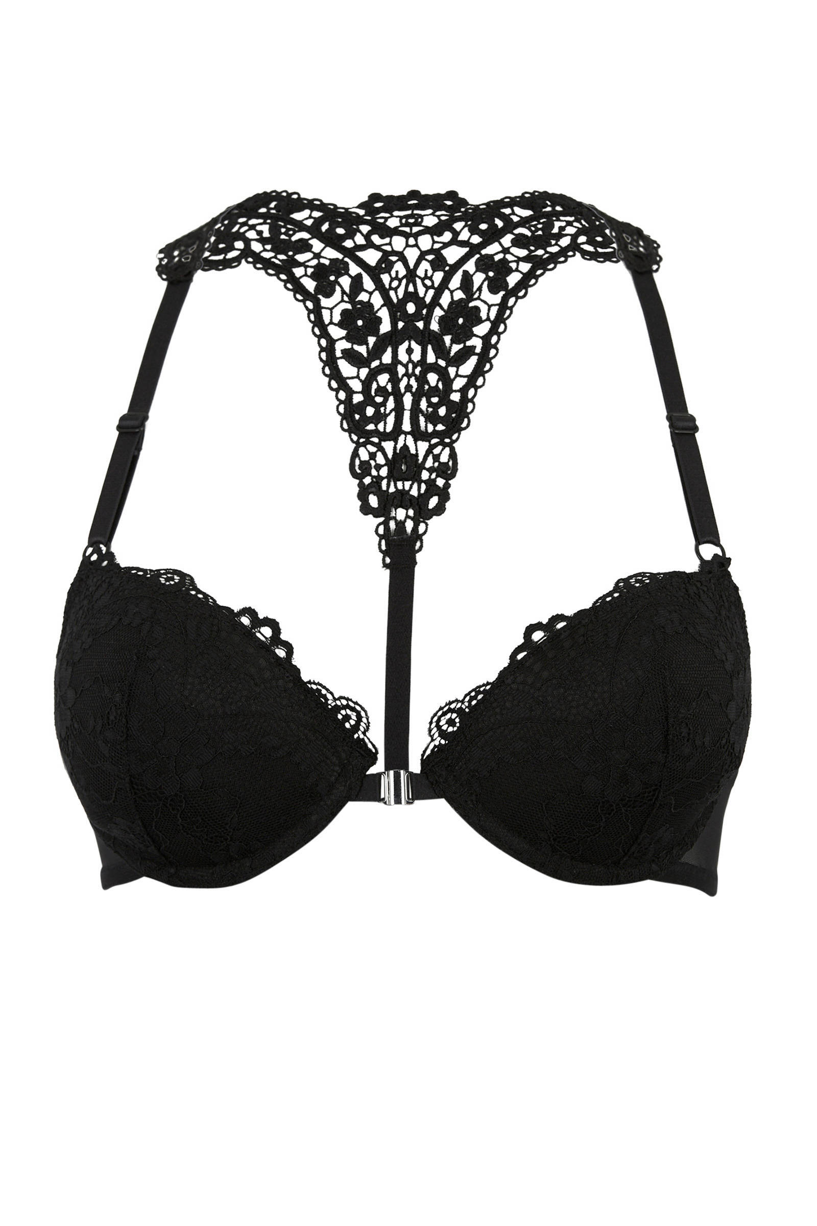 push up bh met voorsluiting zwart push up bh met voorsluiting zwart
