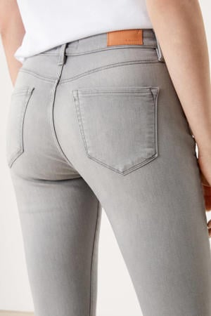 high waist slim fit jeans grijs