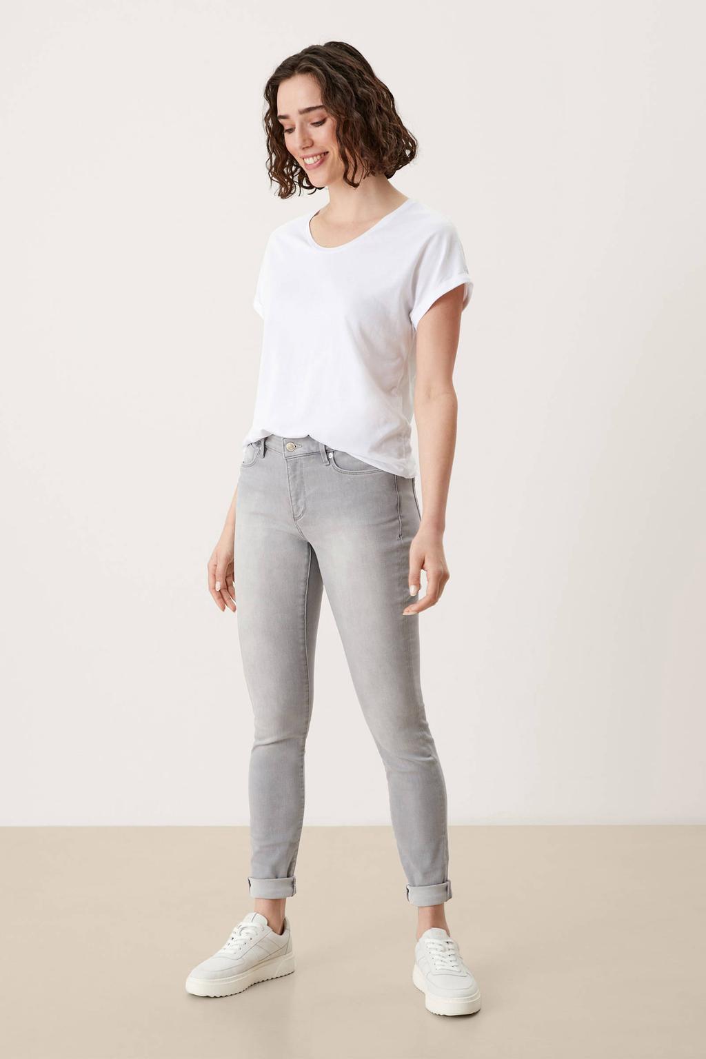 s.Oliver regular waist skinny jeans grijs