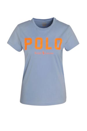 T-shirt met logo blauw