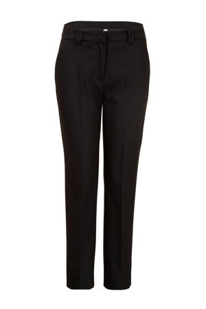 Regulier straight fit pantalon zwart