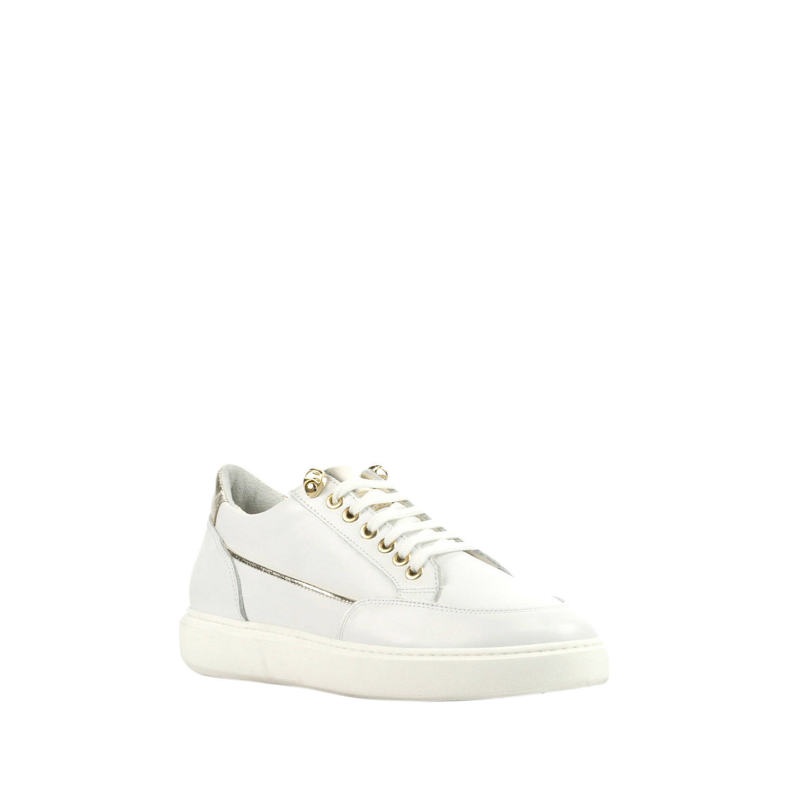 Mace 8633991 leren sneakers wit | wehkamp