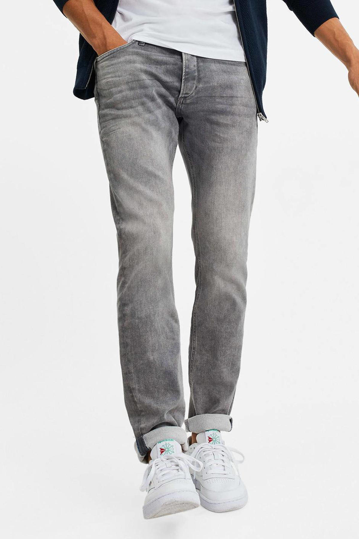 Vereniging uitlijning maak het plat WE Fashion Blue Ridge slim fit jeans light grey denim | wehkamp