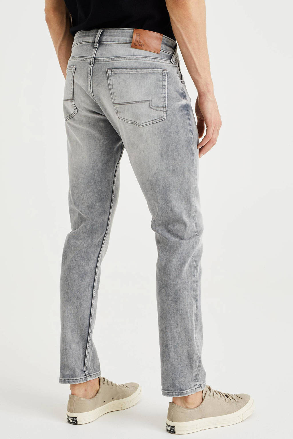 WE Fashion MET COMFORT-STRETCH - Flared Jeans - grey/light grey