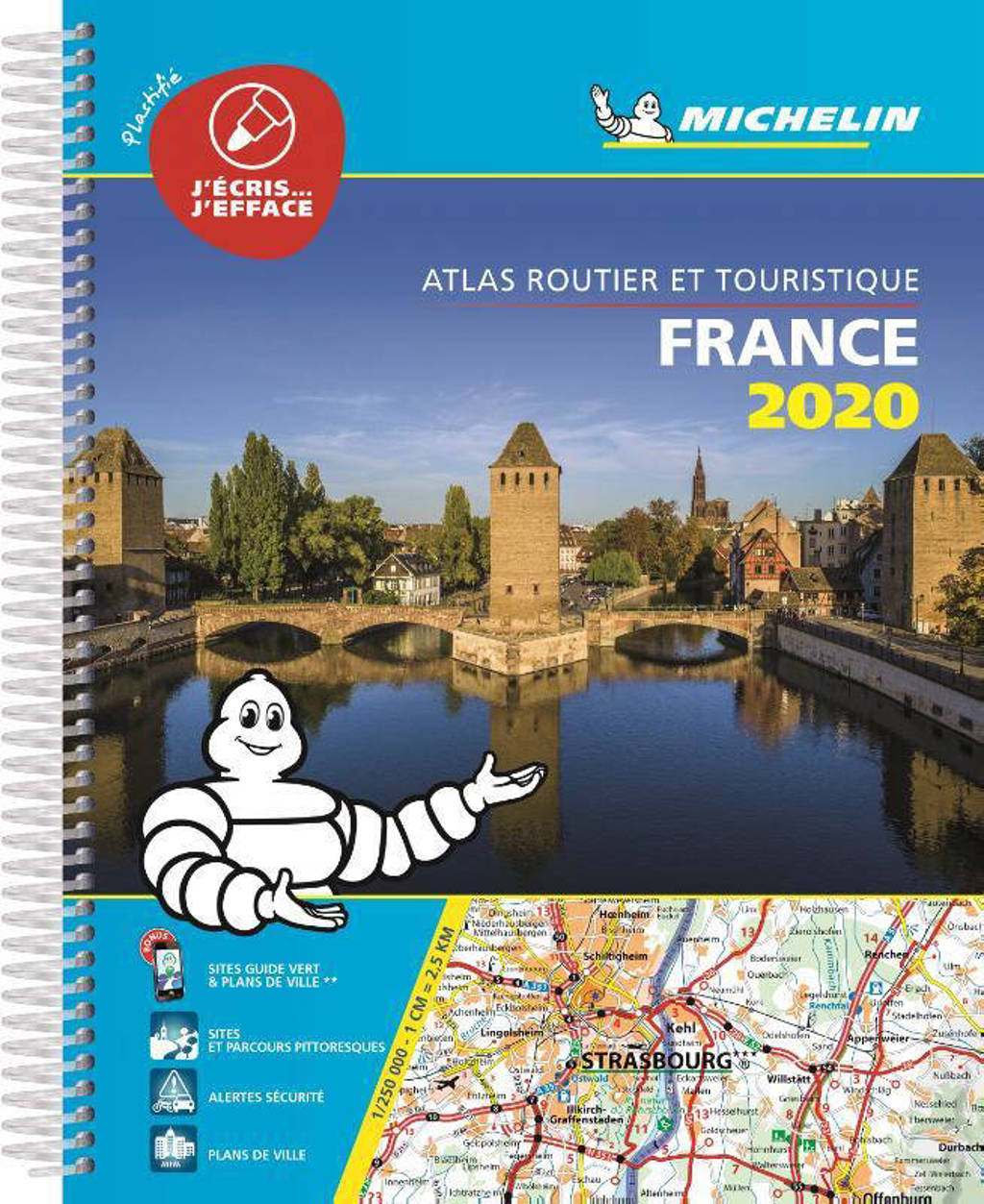 *ATLAS MICHELIN FRANKRIJK 2020 GEPLASTFICEERD