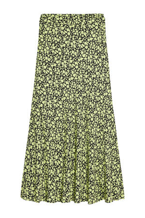 gebloemde rok neom groen/ zwart