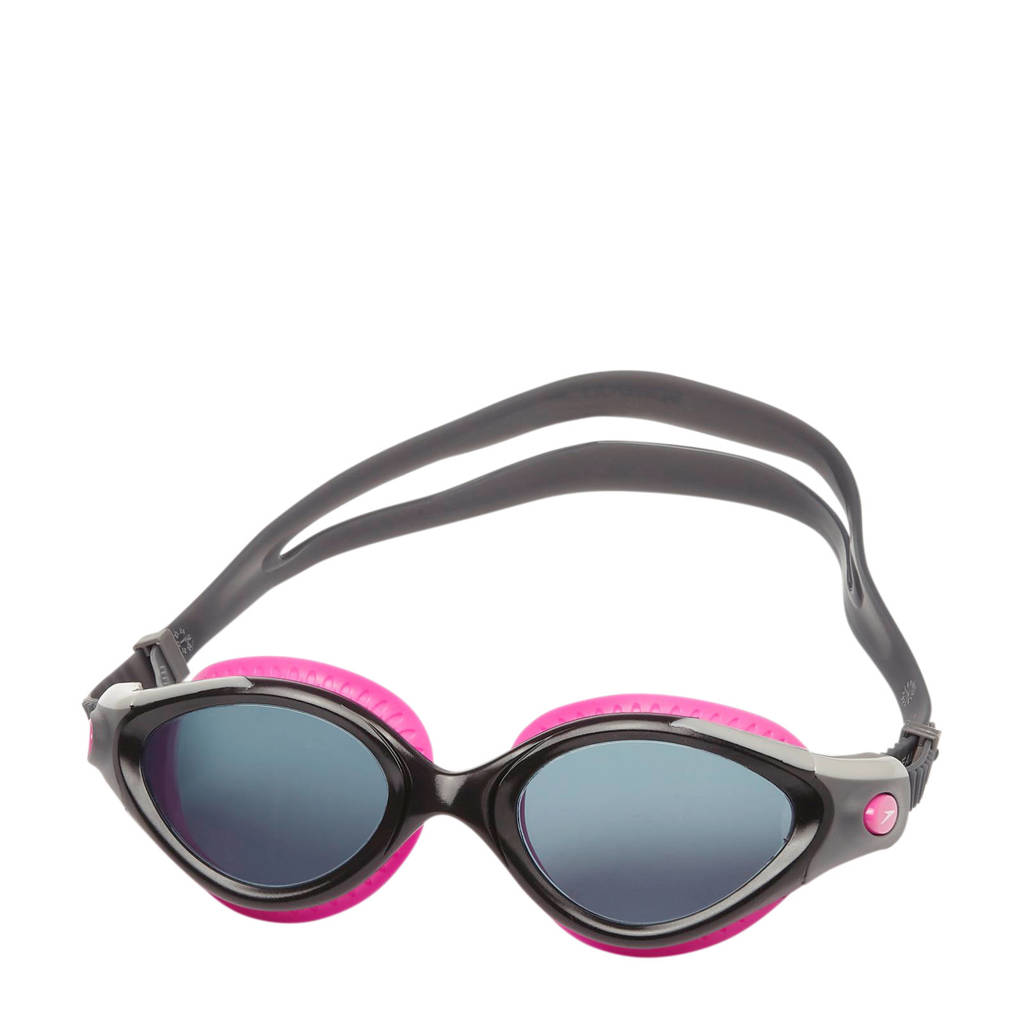 Speedo zwembril Futura Biofuse Flexiseal, Roze / zwart / grijs