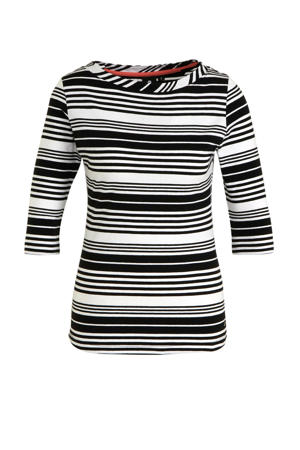 T-shirt zwart/wit