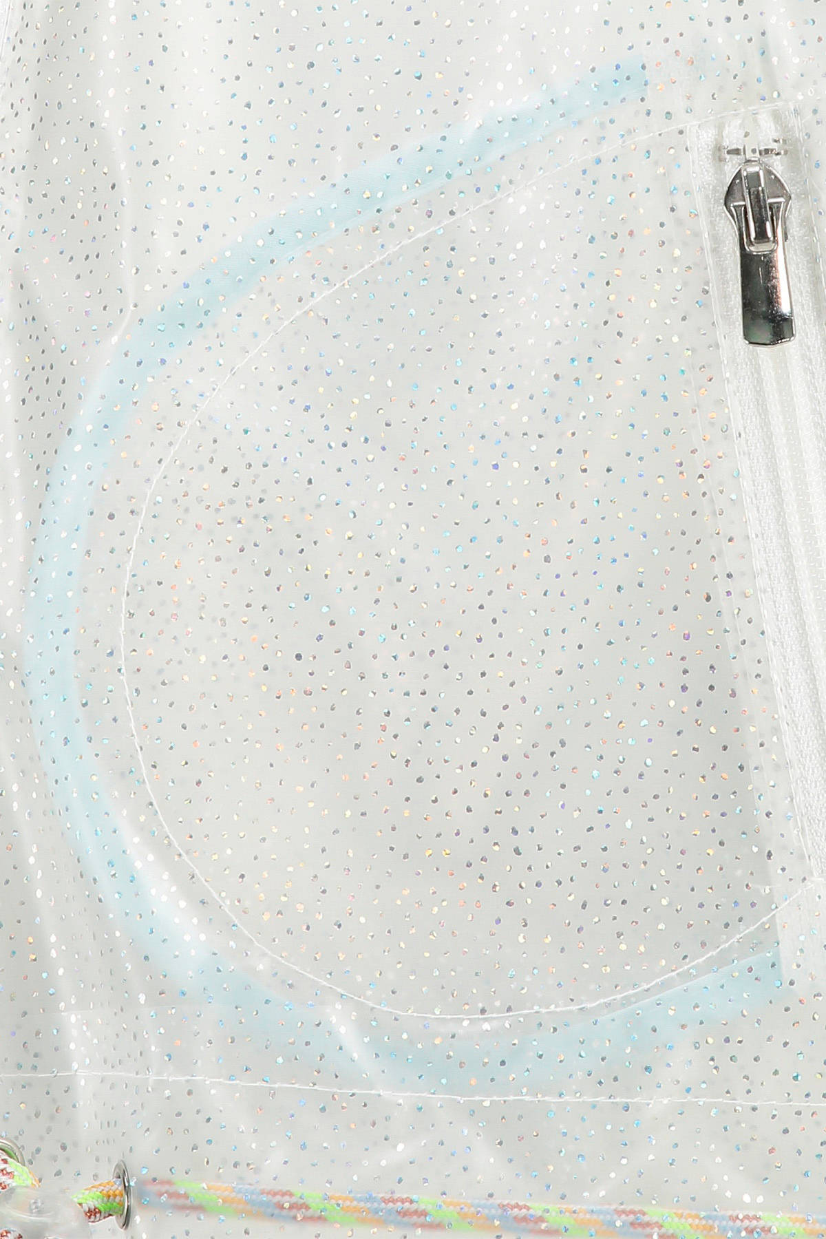 CKS KIDS semi transparante jas Hettie met all over print wit CKS KIDS semi transparante jas Hettie met all over print wit