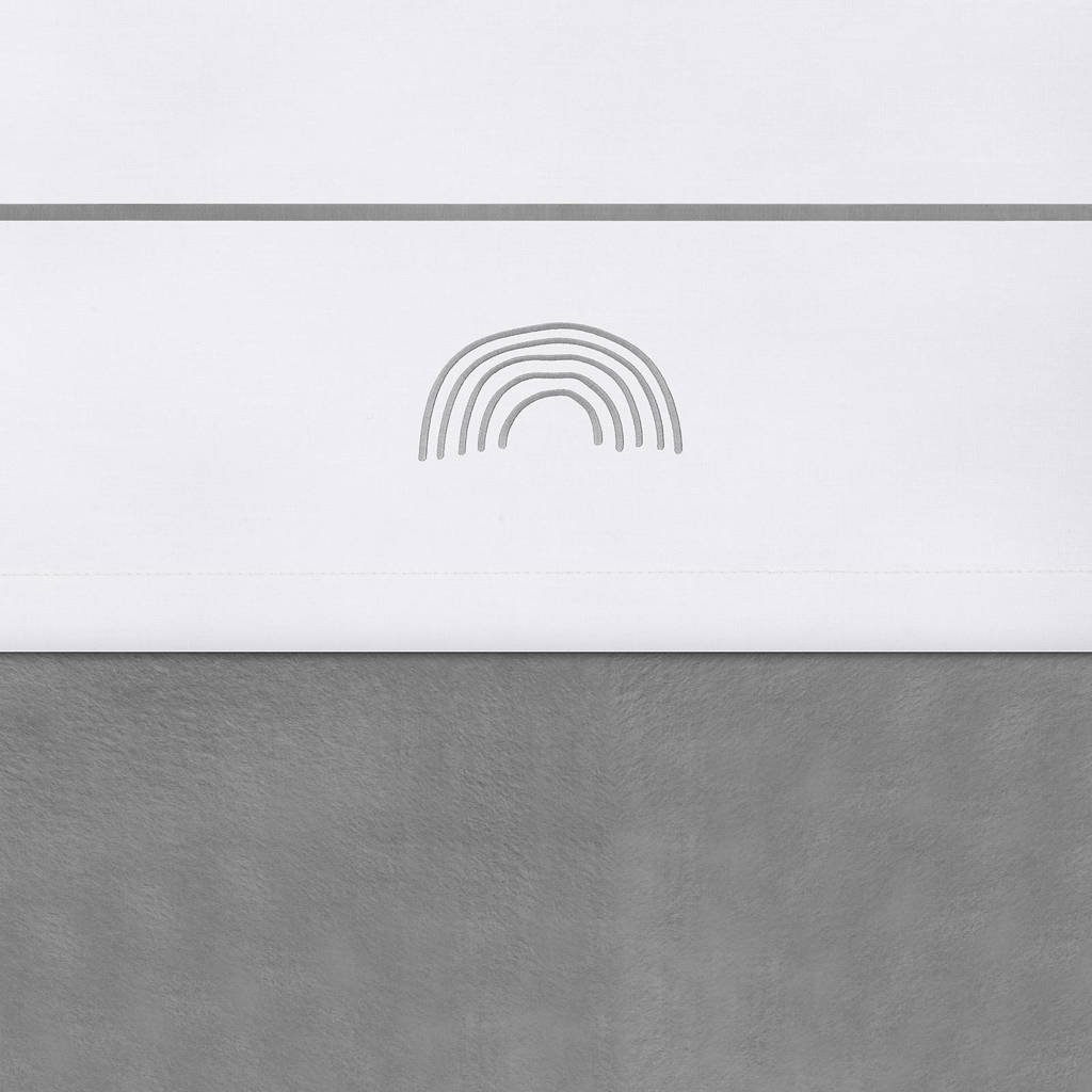 Jollein baby ledikantlaken 120x150 cm Rainbow grey