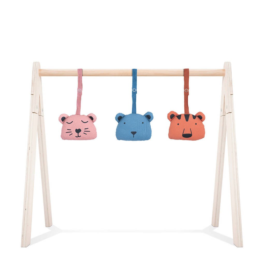 Jollein speeltjes Animal club, Rood/blauw/roze