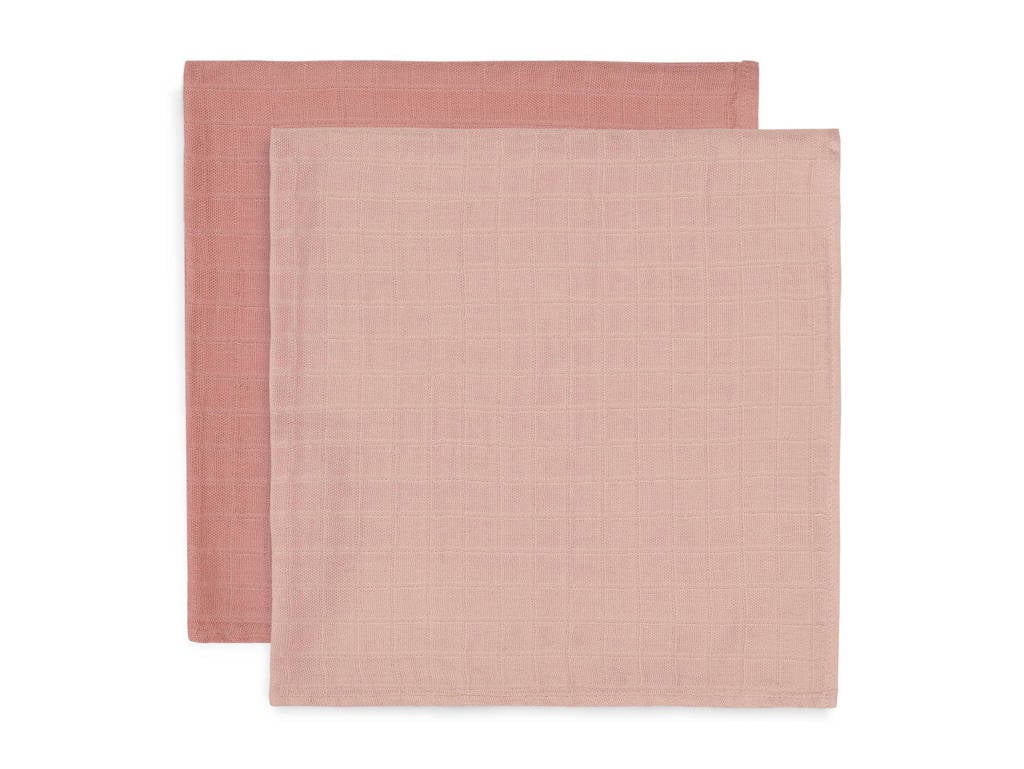 Jollein bamboe multidoek large - set van 2 115x115 cm roze, PALE PINK