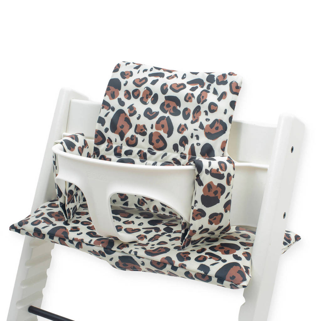 Jollein stoelverkleiner meegroei Leopard natural, Beige