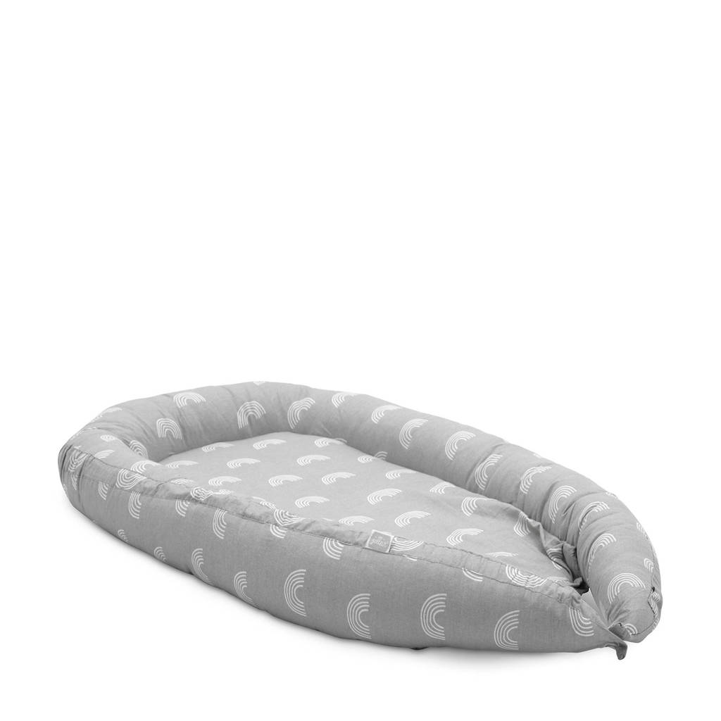 Jollein babynest Rainbow grey, Grijs