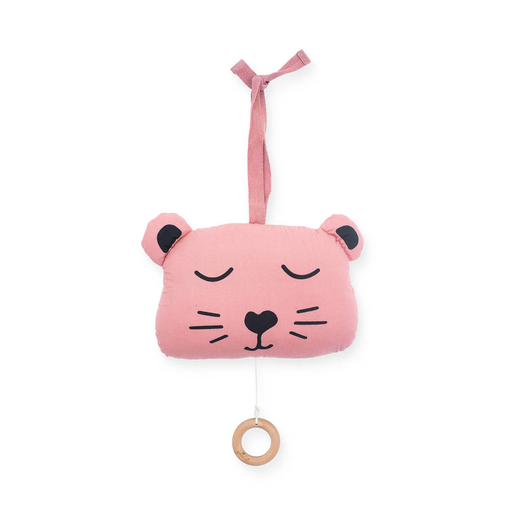Jollein muziekhanger Animal club roze, Roze