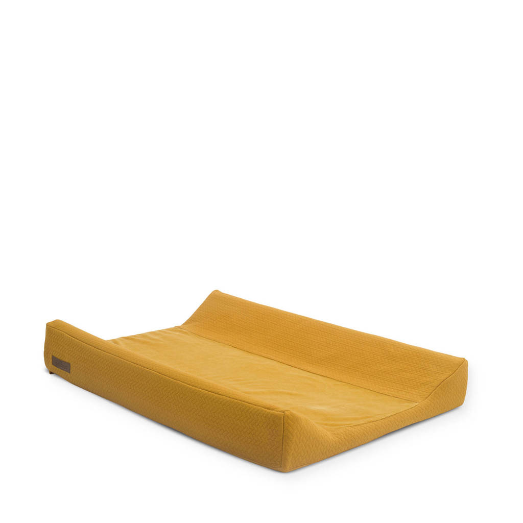 Jollein aankleedkussenhoes 50x70 cm Brick velvet mustard, Oker
