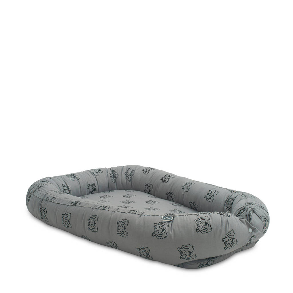 Jollein babynest Tiger storm grey, Grijs
