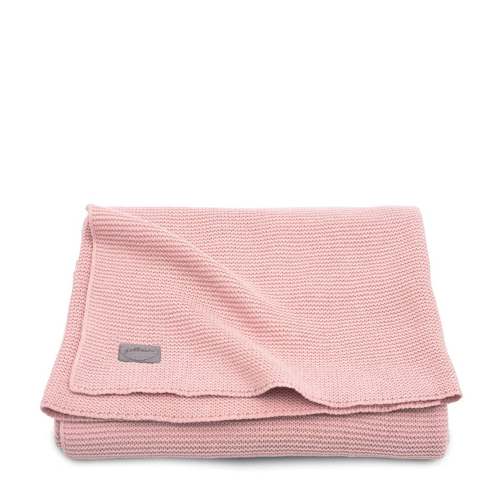 Jollein baby ledikantdeken 100x150 cm Basic knit blush pink, Roze