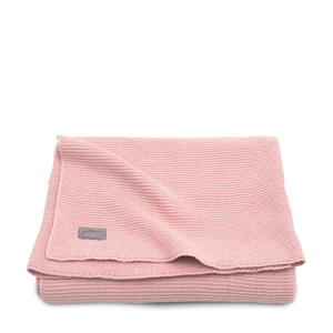 baby ledikantdeken 100x150 cm Basic knit blush pink
