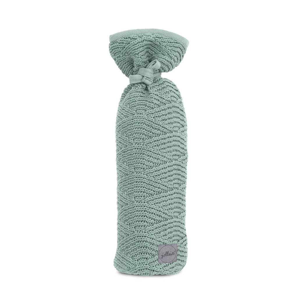 Jollein kruikenzak River knit ash green, Groen