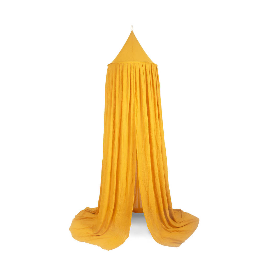 Jollein klamboe Vintage 245 cm Mustard, Geel