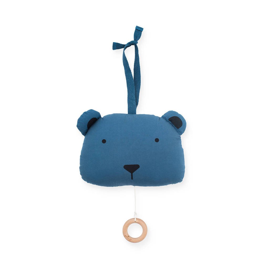 Jollein muziekhanger Animal club steel blue, Blauw