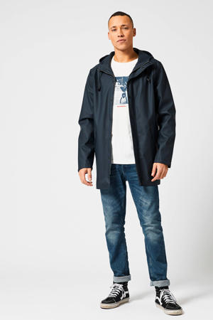 straight fit regenjas Jace deep blue