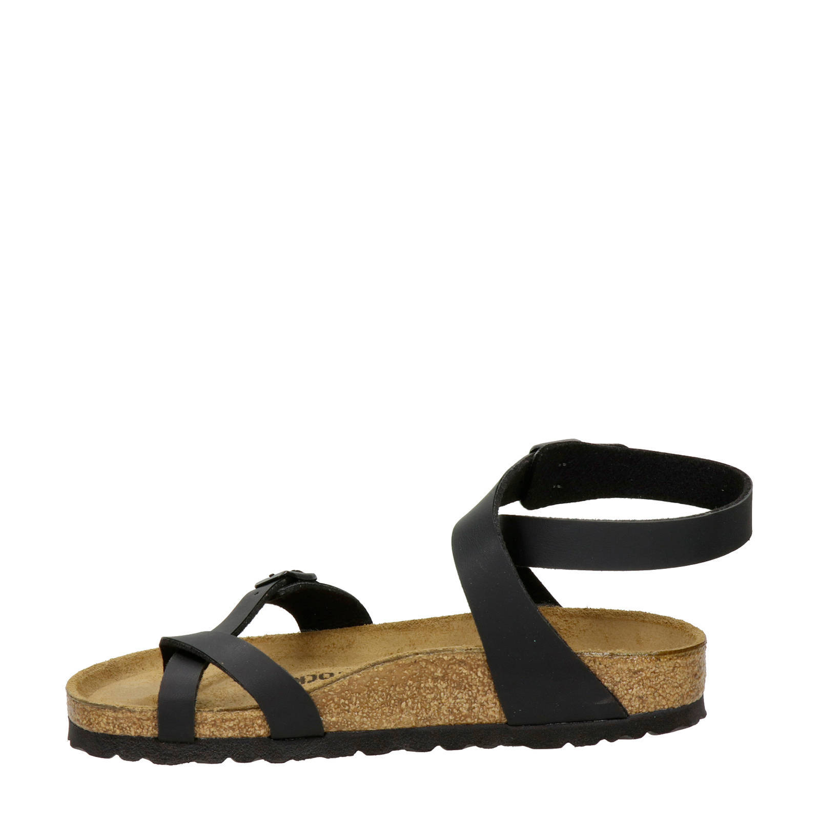 Birkenstock Yara leren sandalen zwart | wehkamp