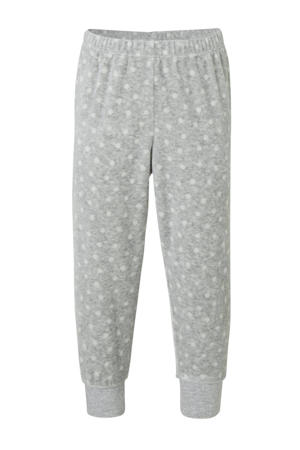 Palomino pyjamabroek en top grijs/wit