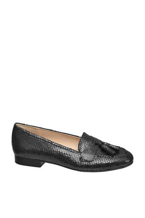 loafers slangenprint zwart
