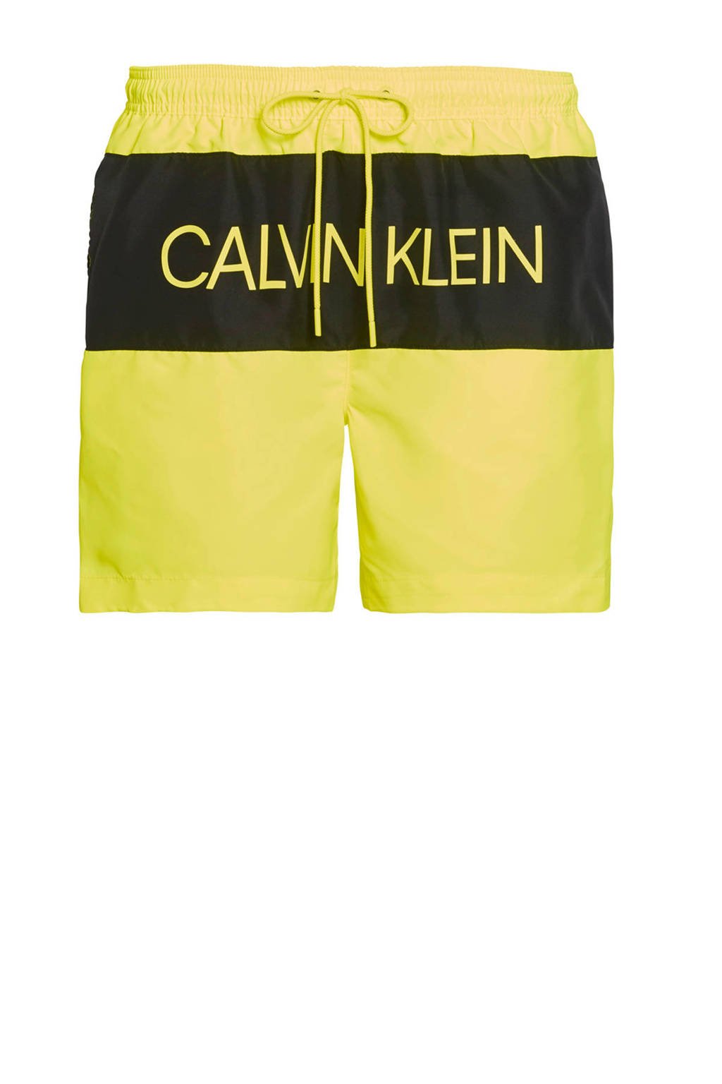 CALVIN KLEIN zwemshort geel/zwart, Geel/zwart