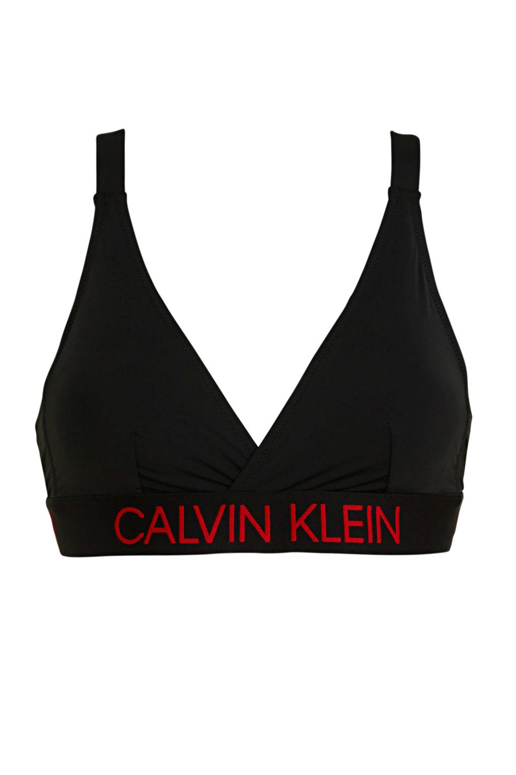 CALVIN KLEIN bikinitop zwart/rood, Zwart
