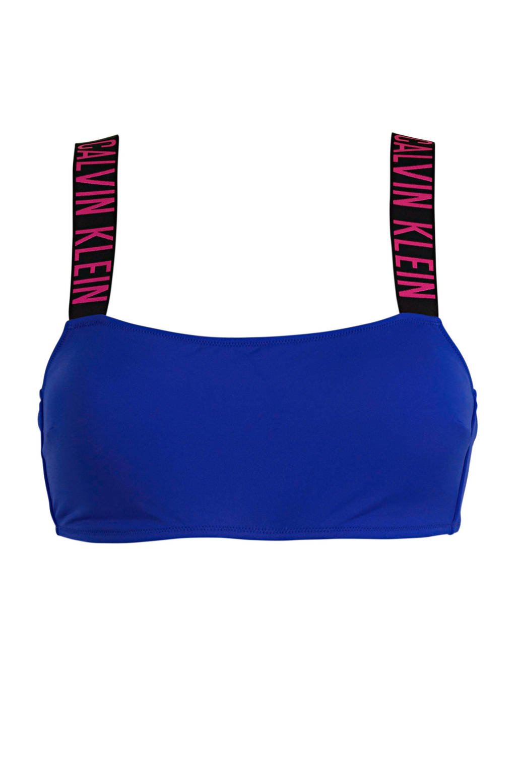 CALVIN KLEIN bandeau bikinitop blauw, Blauw