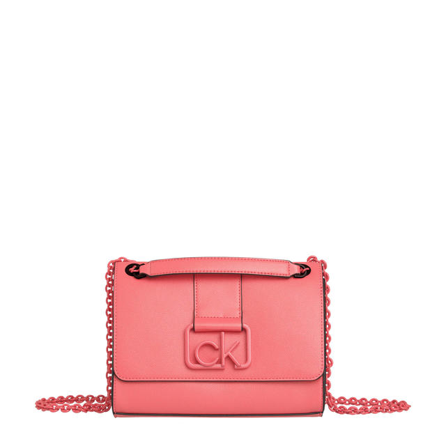 Manie technisch Desillusie Calvin Klein crossbody tas Signature roze | wehkamp