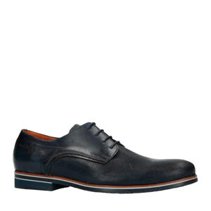 leren veterschoenen donkerblauw