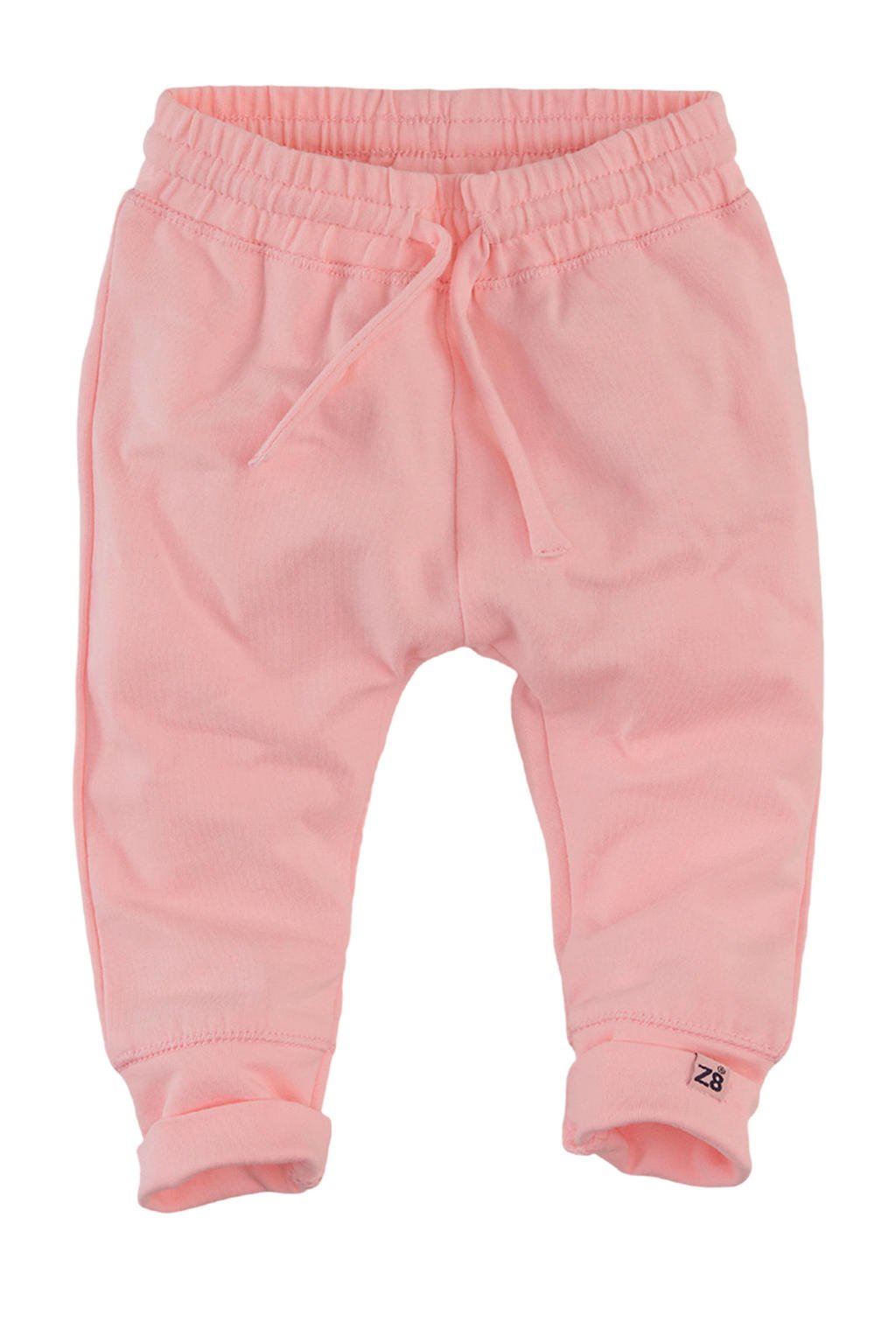 Roze meisjes Z8 baby broek Dodo van stretchkatoen met regular waist en elastische tailleband met koord