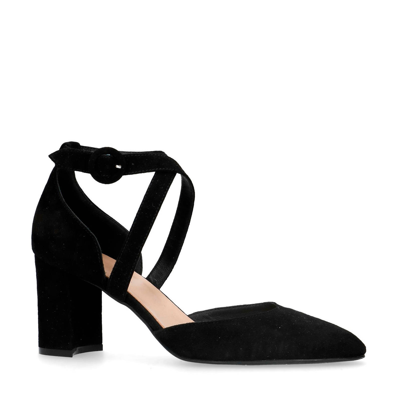 Blauwe pumps met gekruiste bandjes - Dames | MANFIELD